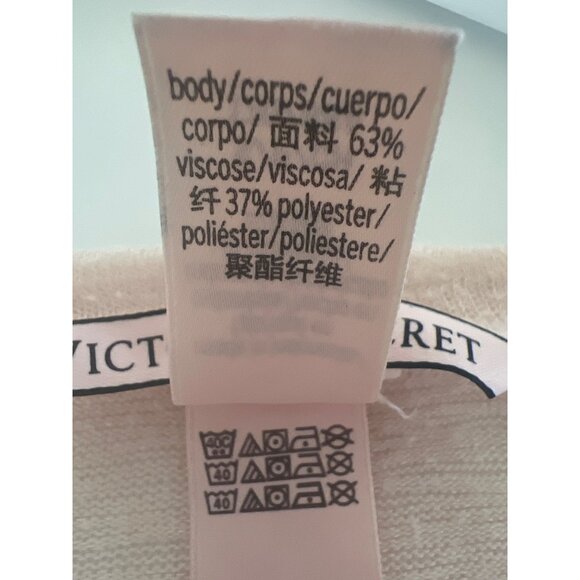 Victorias Secret Light Pink Short Sleeve Flowy Top - Picture 4 of 4